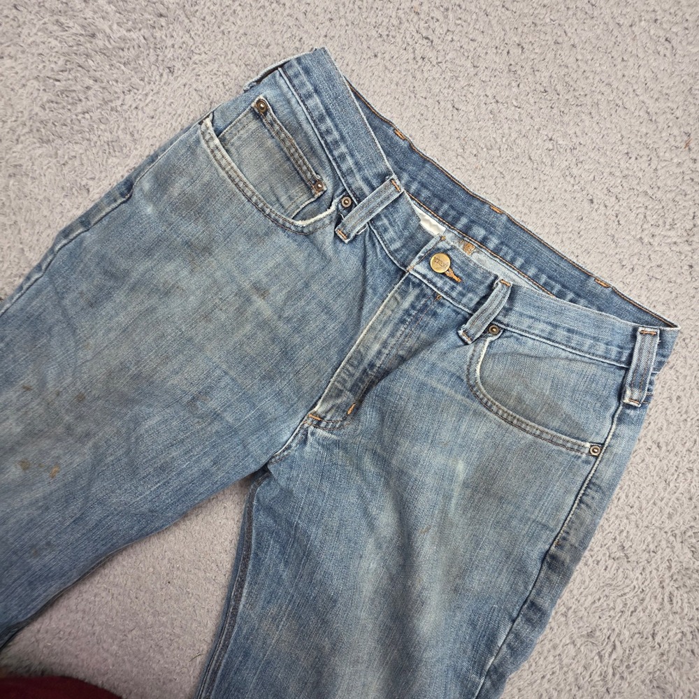 Carhartt Relaxed Fit Jeans Mens 34x30 Blue Distressed Workwear 101483-980
